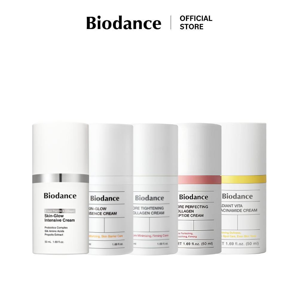 Biodance Cream 50ml / Skin Glow Essence / Skin Glow Intensive / Pore Tightening Collagen / Radiant Vita Niacinamide ราคา 905 บาท*ส่งฟรี