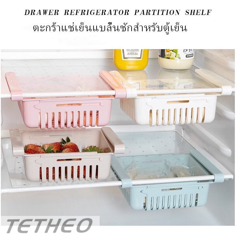 TETHEO ⚡️พร้อมส่ง⚡️ กล่องในตู้เย็น ตะกร้าระบายอากาศตะกร้าใส่ผัก กล่องใส่ของในตู้เย็น กล่องเก็บผักในตู้เย็นชั้นในตู้เย็น ราคา 28 บาท*ส่งฟรี
