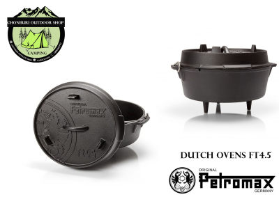 Petromax Dutch Oven ft4.5#ขา3ขาที่ก้นหม้อและฝาหม้อ