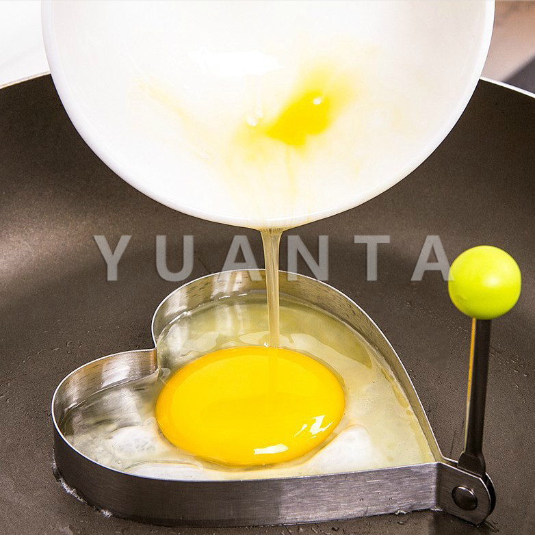 ลองดูภาพสินค้า YUANTA ครัวอ าหรเช้าเ ครื่องทำ ไข่เจียว สแตนเลสหนา ไม่ติดแม่พิมพ์ไข่เจี ยวครัวทำ อาหารอุปกรณ์ ในครัวเรือน Fry Egg mold