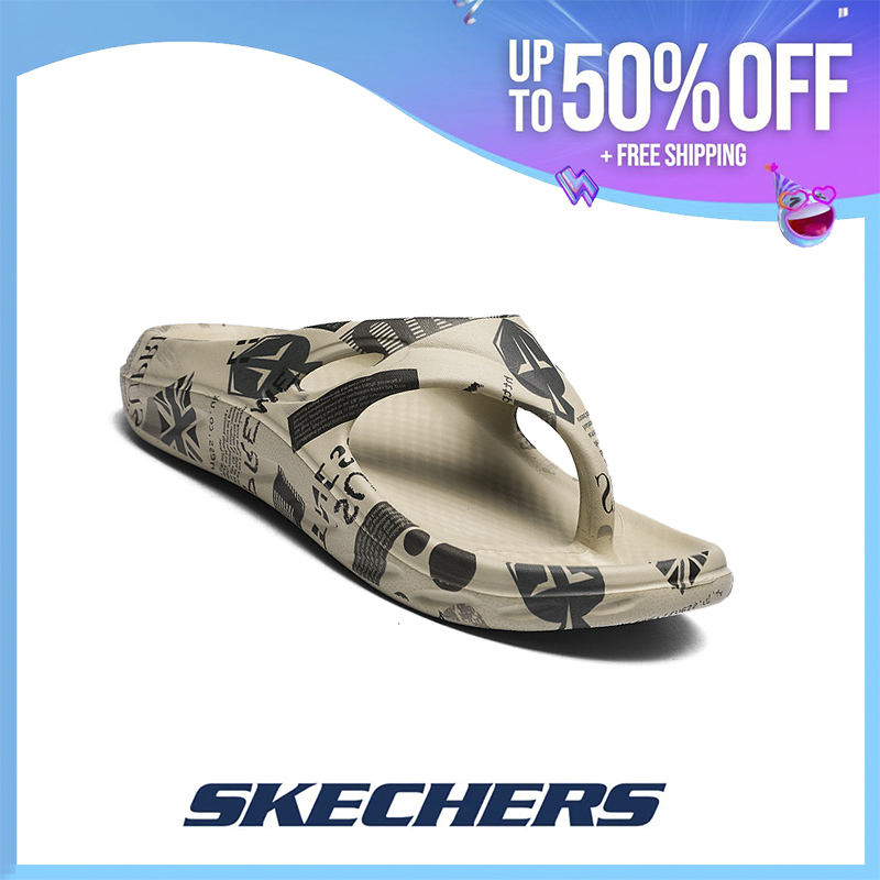 Skechers รองเท้าแตะผู้ชาย Go Walk Arch Fit - Surfa รองเท้าแตะรองเท้าแตะใส่ได้ทั้งชายและหญิง SK030206 ราคา 299 บาท*ส่งฟรี