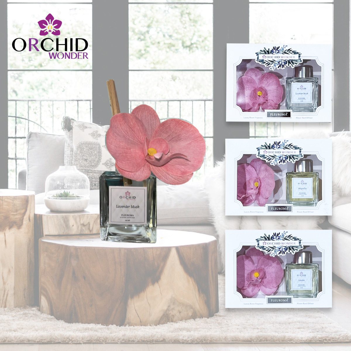 Orchid wonder fleuroma difuser ราคา 590 บาท*ส่งฟรี