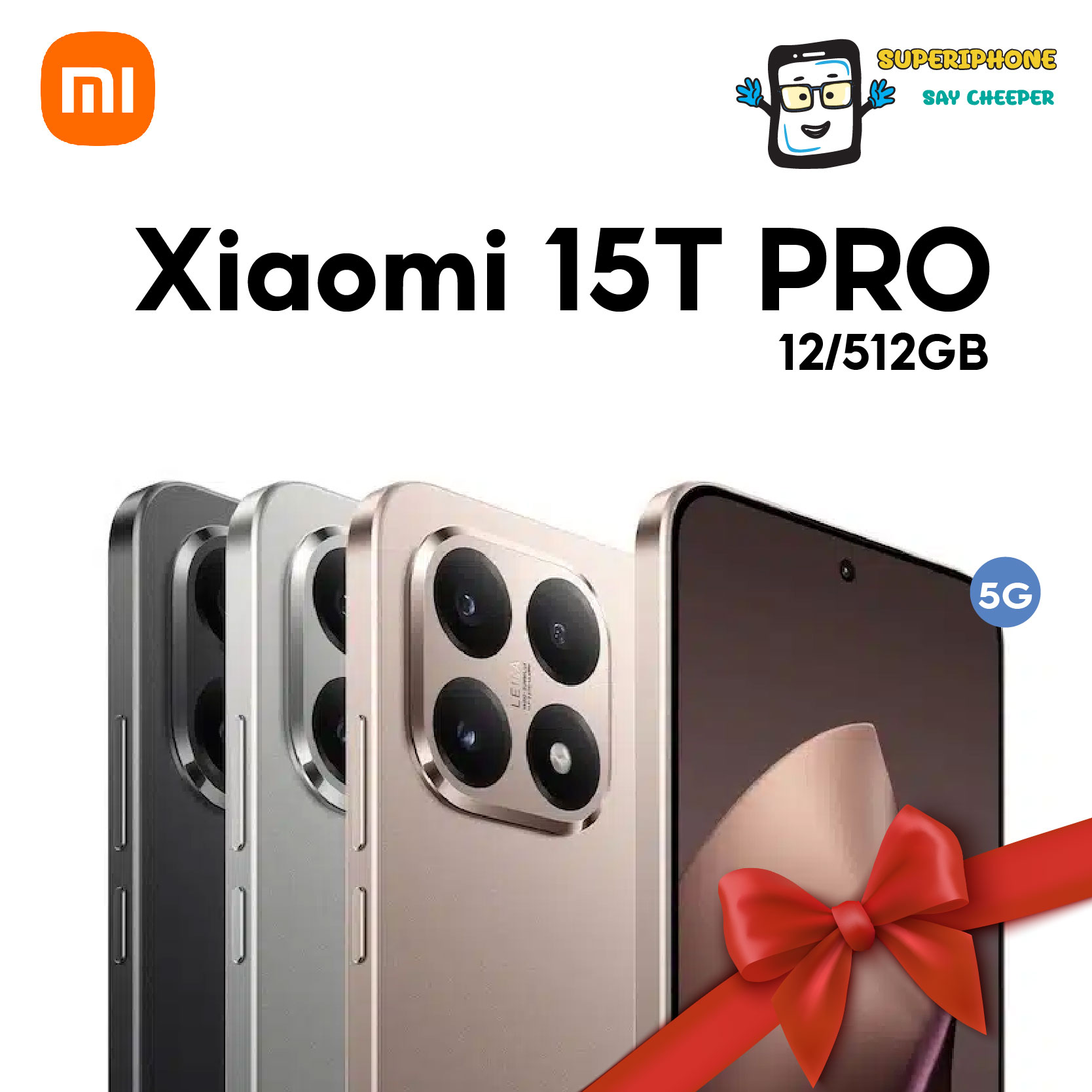 Xiaomi 15t Pro 5g (12+512Gb) Flagship Mobile Phone, Leica Camera, 6.83-Inch Screen ราคา 21,122 บาท*ส่งฟรี