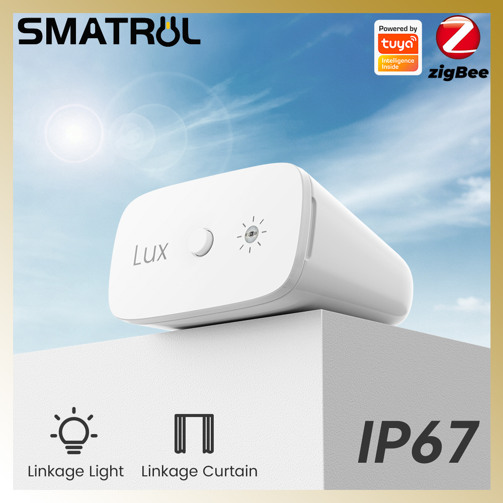 Smatrul Tuya Zigbee Ip67 Waterproof Illuminance Light Sensor Brightness Detector Smart Home Linkage Smart Curtain Smart Life App ราคา 309 บาท*ส่งฟรี