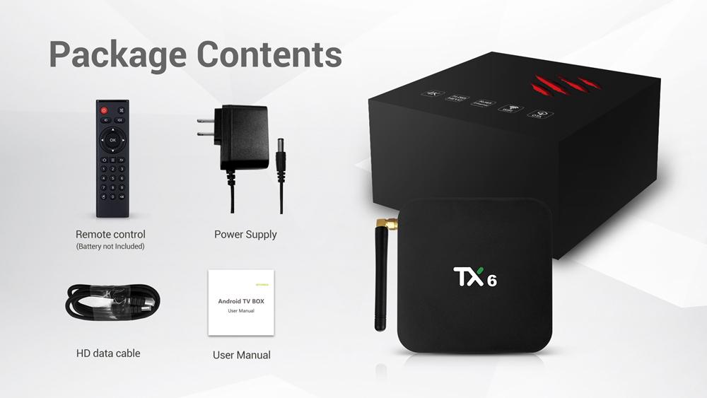 รูปภาพรายละเอียดของ TX6  แรม 4GB / 32GB  Allwinner H6 Android 9.0 4K กล่องทีวีกับจอแสดงผล (แถมฟรี เม้าส์ไวเลสไร้สาย) ThaiBoxshop