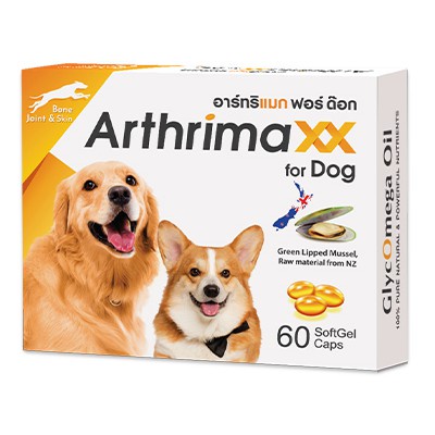 Arthrimaxx for Dog สำหรับสุนัข อาหารเสริมน้ำมันหอยแมลงภู่นิวซีแลนด์ Omega-3 บำรุงข้อ ราคา 505 บาท*ส่งฟรี