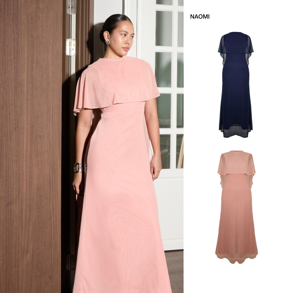 PETCHPLOY - Naomi Dress เดรสราตรียาว ผ้าตาข่ายซ้อน2ชั้น ดีไซน์พิเศษสามารถแยกชิ้นได้ สวมใส่ได้หลายสไตล์ เรียบหรู ช่วยพรางหุ่น ราคา 3,411 บาท*ส่งฟรี