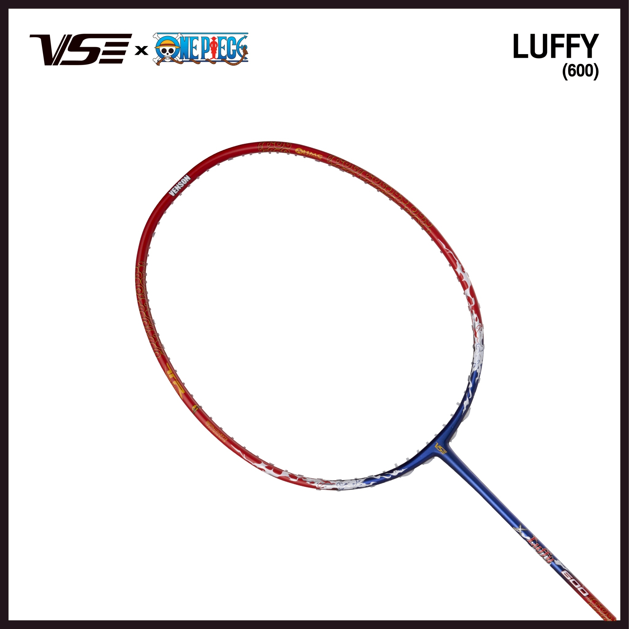 Vs Badminton Racket, One Piece Collection Model ราคา 3,260 บาท*ส่งฟรี