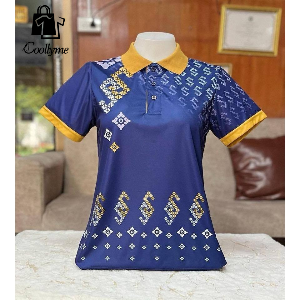 2568 women's retro polo shirt short sleeve polo shirt loose comfortable breathable male and female casual polo shirt ราคา 179 บาท*ส่งฟรี
