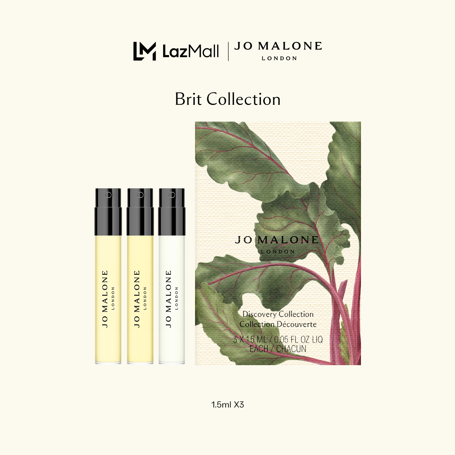 [Exclusive Lazada] Jo Malone London Cologne Trio Set Brit 1.5ml • โจ มาโลน ลอนดอน น้ำหอม ราคา 1,400 บาท*ส่งฟรี