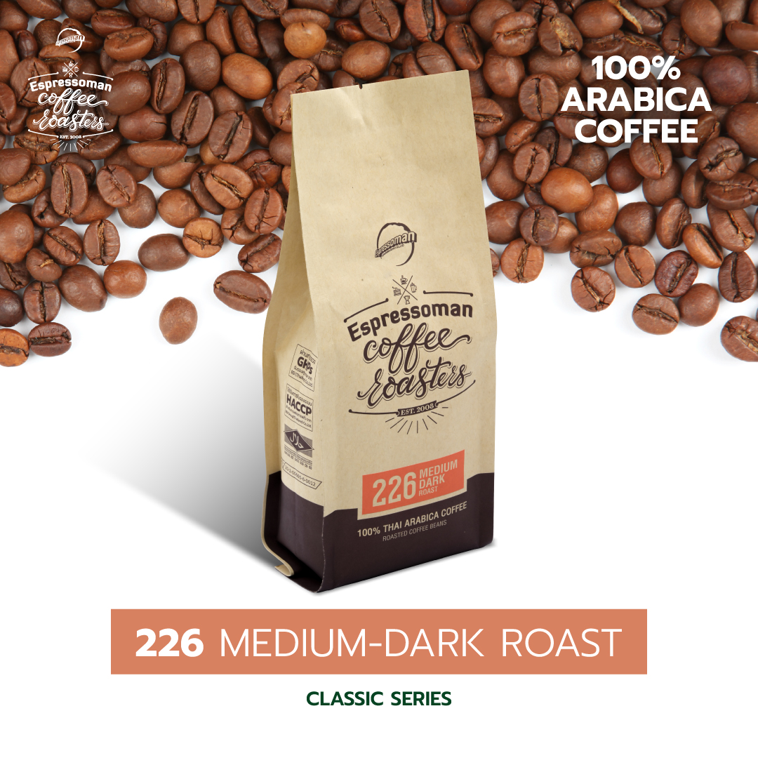 Buy in a Box, It's More Economical Than Espressoman. Classic Series No.226 Roasted Coffee Beans, Espressoman Brand (100% Arabica Beans), in a Box. ราคา 1,415 บาท*ส่งฟรี