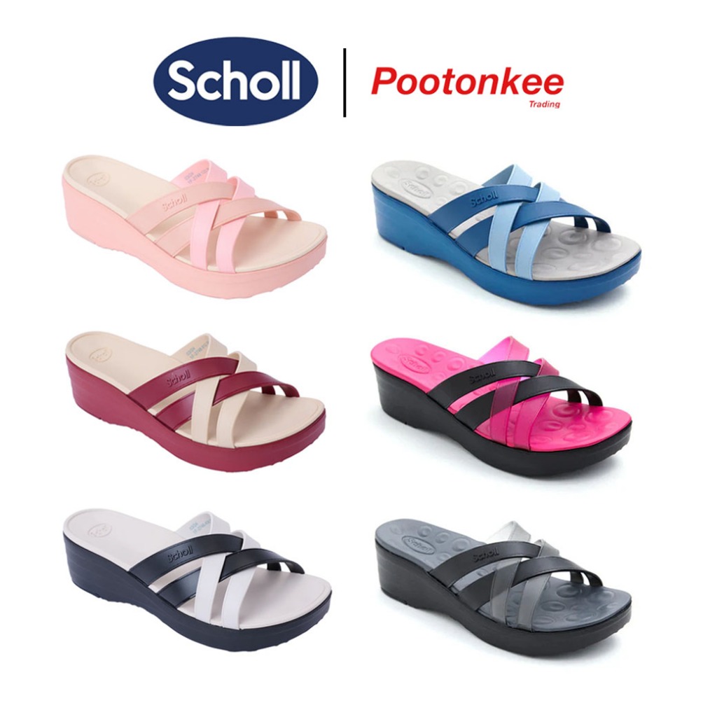 Scholl Scoll Shoes, Model Cindy Ii, Women's Sandals Health Shoes, Innovative General Comfort ราคา 990 บาท*ส่งฟรี