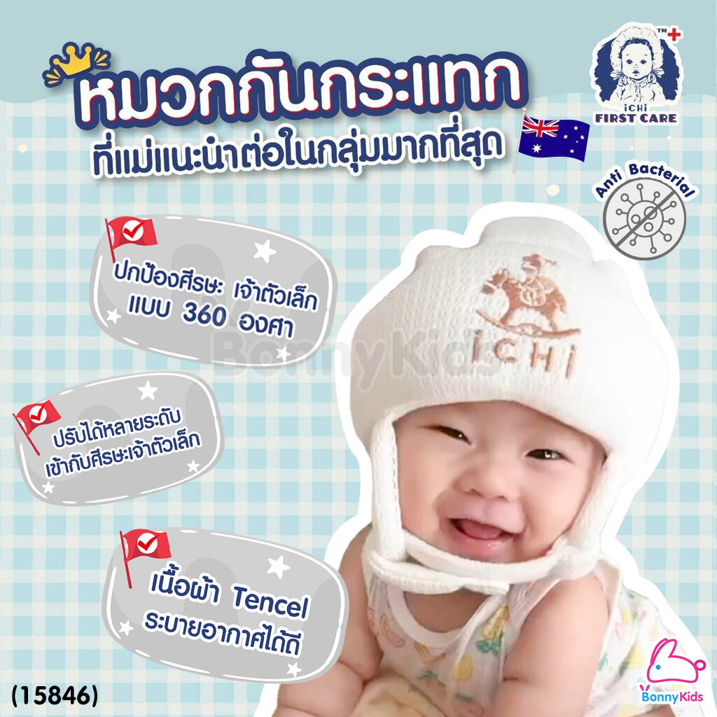 (15846) iCHi (อิชิ) My 1st Helmet หมวกกันกระแทกสำหรับเด็ก หมวกนิรภัยสำหรับเด็ก ราคา 995 บาท*ส่งฟรี