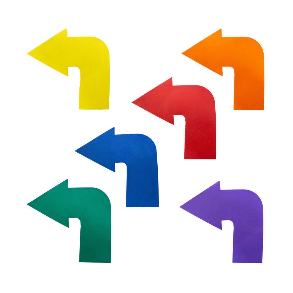 FBT แผ่นยางมาร์คเกอร์ แผ่นยาง สําหรับฝึกซ้อมฟุตบอล เทนนิส แบด ยิมแดนซ์ Marker for Kindergarten ลูกศรโค้ง 67451 ราคา 124 บาท*ส่งฟรี