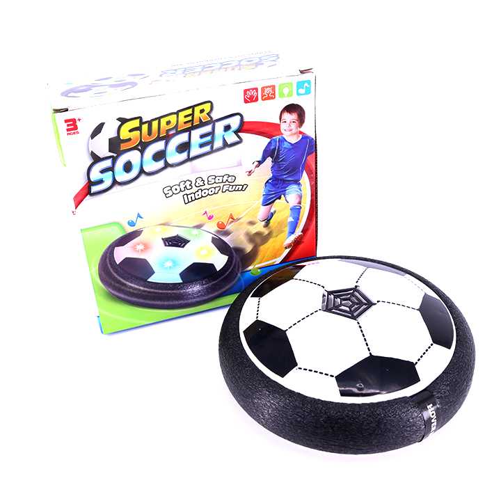 Hover Ball ลูกฟุตบอล สำหรับซ้อมและเล่นในบ้าน ตัวขอบบอลนิ่ม กันกระแทกได้อย่างดี และออกแบบให้ตัวบอลเลียดพื้นตลอดเวลา