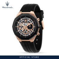 【2 Years Warranty】 Maserati Stile 45mm Mens Chronograph Quartz นาฬิกาข้อมือแฟชั่น Luminous Dial Hands R8871642003 Japan Movement