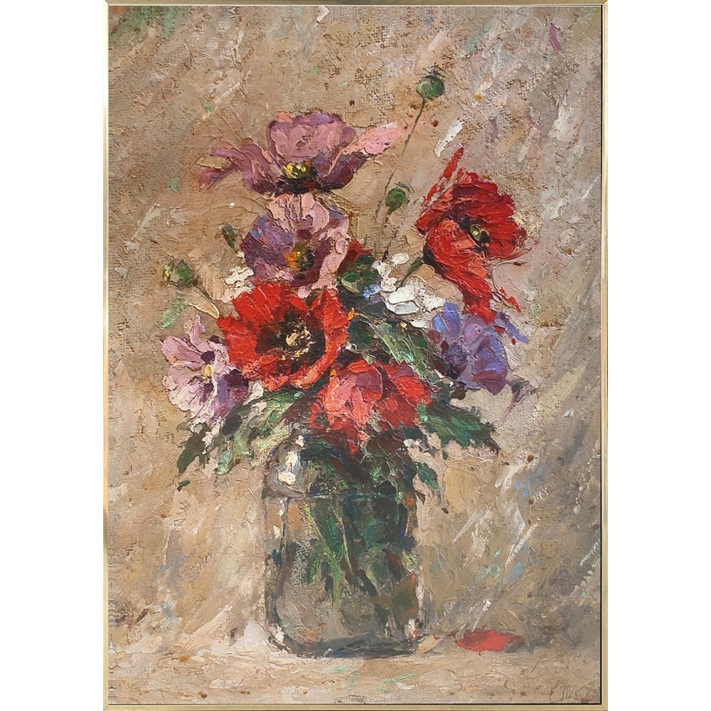 Globalhouse COZY ภาพพิมพ์แคนวาสพร้อมกรอบ ดอกไม้ 70x100x3.5ซม. FLOR-01 แบรนด์แท้ ราคา 1,287 บาท*ส่งฟรี