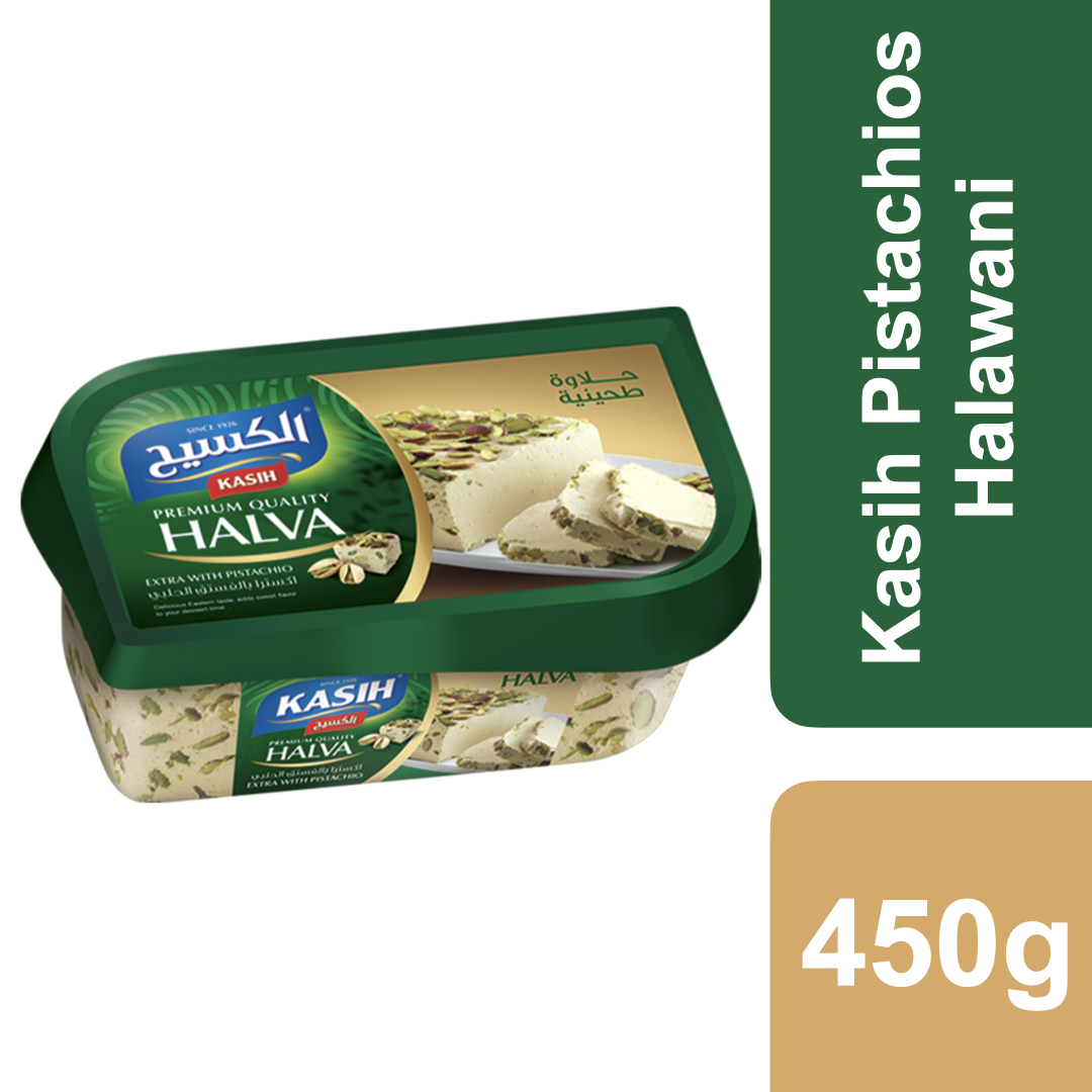 รายละเอียดเพิ่มเติมเกี่ยวกับ Kasih Premium Qy Halwa Extra with Pistachio 450g ++ กาซีย์ ขนมฮัลวาผสมพิซตาชิโอ 450 กรัม