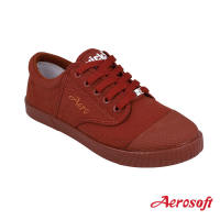 Aerosoft (แอโร่ซอฟ) รองเท้านักเรียนชายเพื่อสุขภาพ เบานุ่มสบาย ทนทานใช้ได้นาน รุ่น SB222 (Aero Kick) สีดำ/สีน้ำตาล