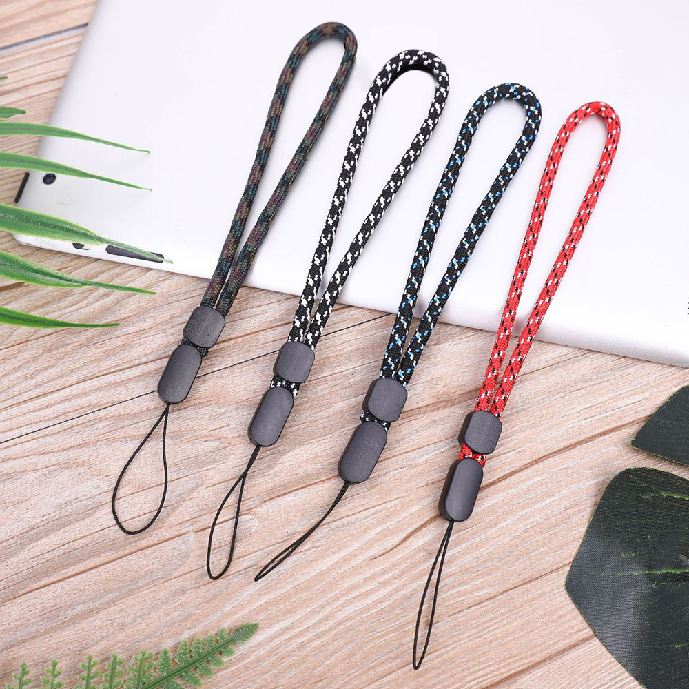 QIANGNAN6 Colorful Polyester Anti-dropping Camera Mobile Phone Rope Hand Lanyard Key Chain Wrist Strap