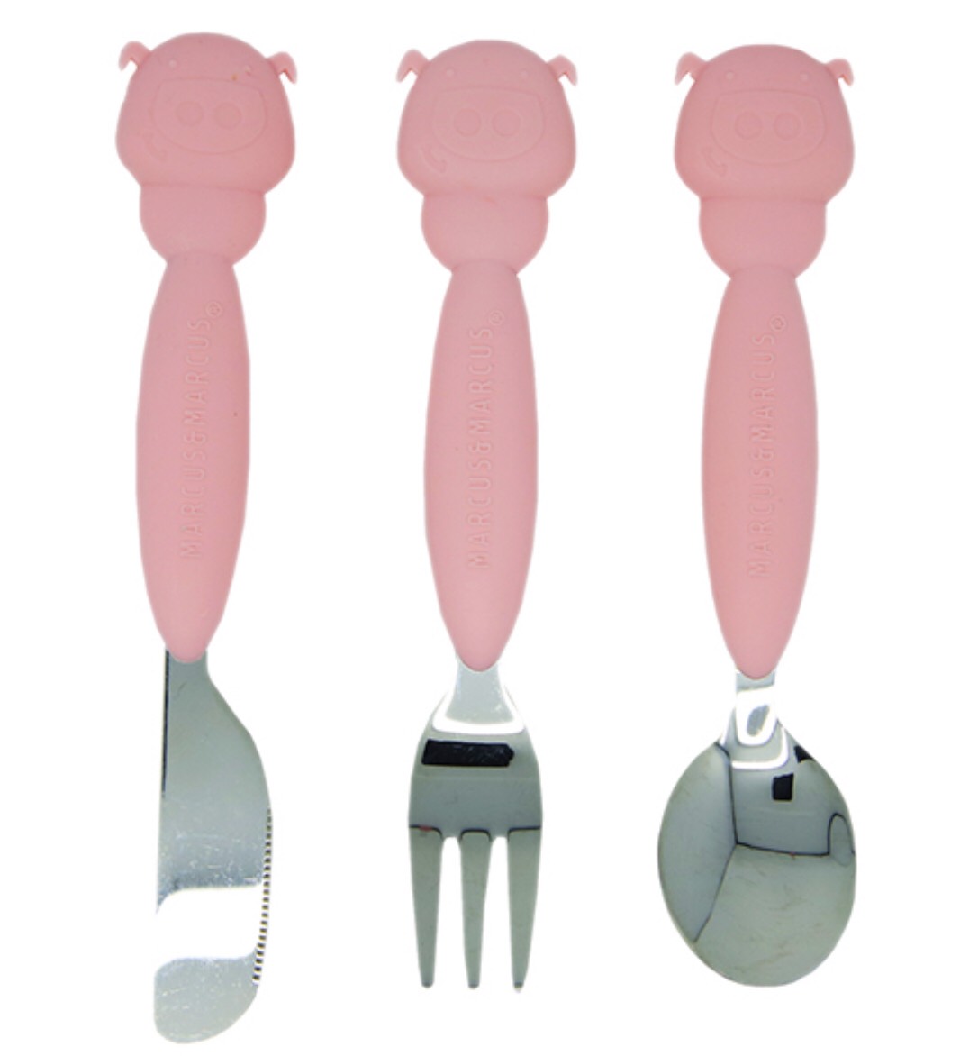 Marcus & Marcus Cutlery Set ชุดช้อนส้อมมีดสำหรับน้องๆวัย 3 ขวบ+