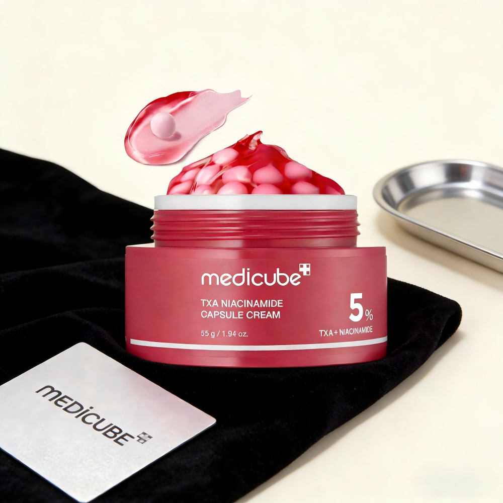 Medicube Txa+Niacinamide Capsule Cream | Moisturizer That Doubles the Radiance. Suitable for Use after Spot Treatment. | For Skin with Uneven Skin Tone the Skin Is Not Smooth and Needs Moisture. | Pure Tranexamic Acid 99% | Korean Skincare | 1.9 ราคา 399 บาท*ส่งฟรี