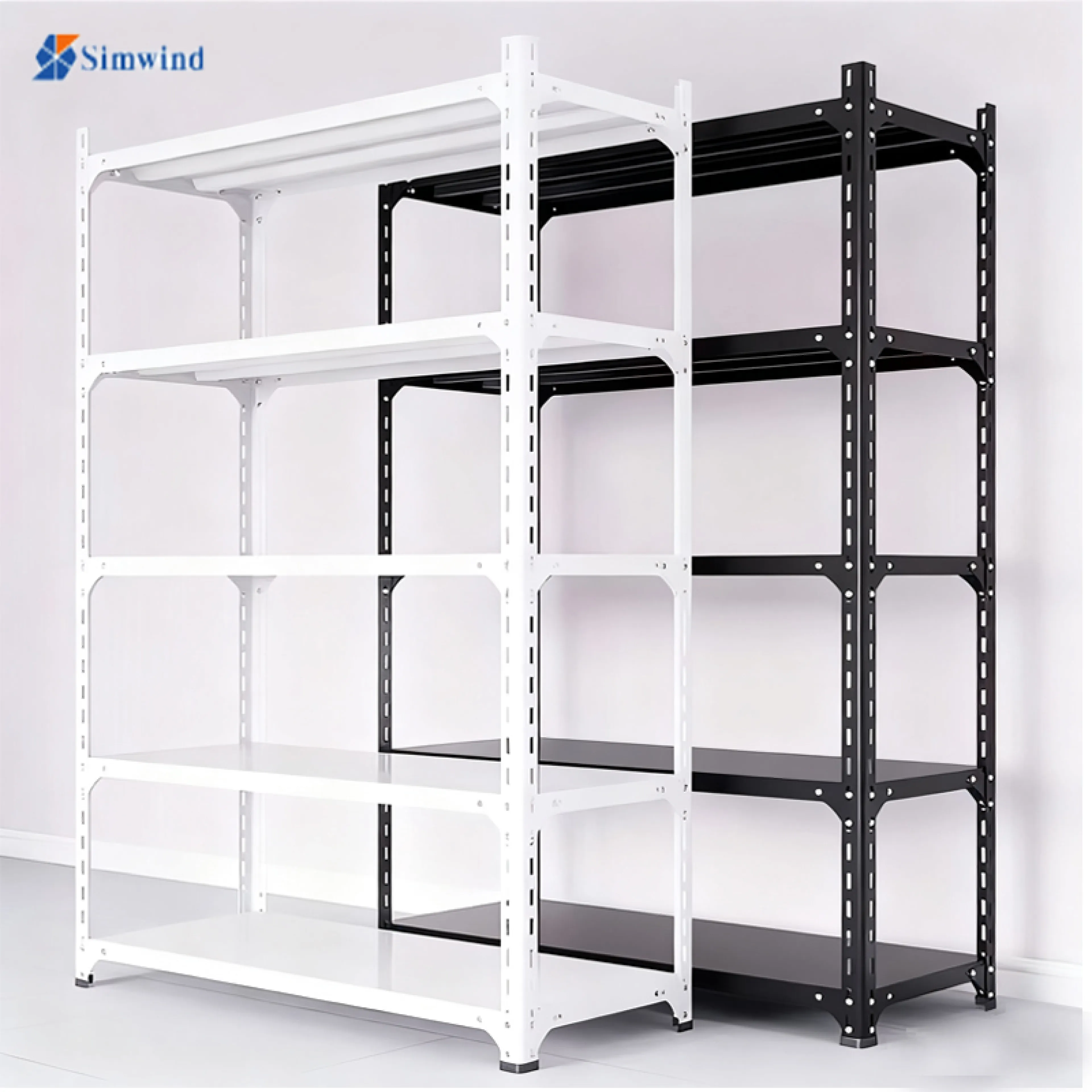 Simwind Shelves, Storage Shelves, Steel Shelves, Multi-Purpose Shelves, 3/4/5 Layers, Stainless Steel, Multi-Purpose Bookcase Shelves Shop Accepts Weight 500 Kgwarehouse Shelf