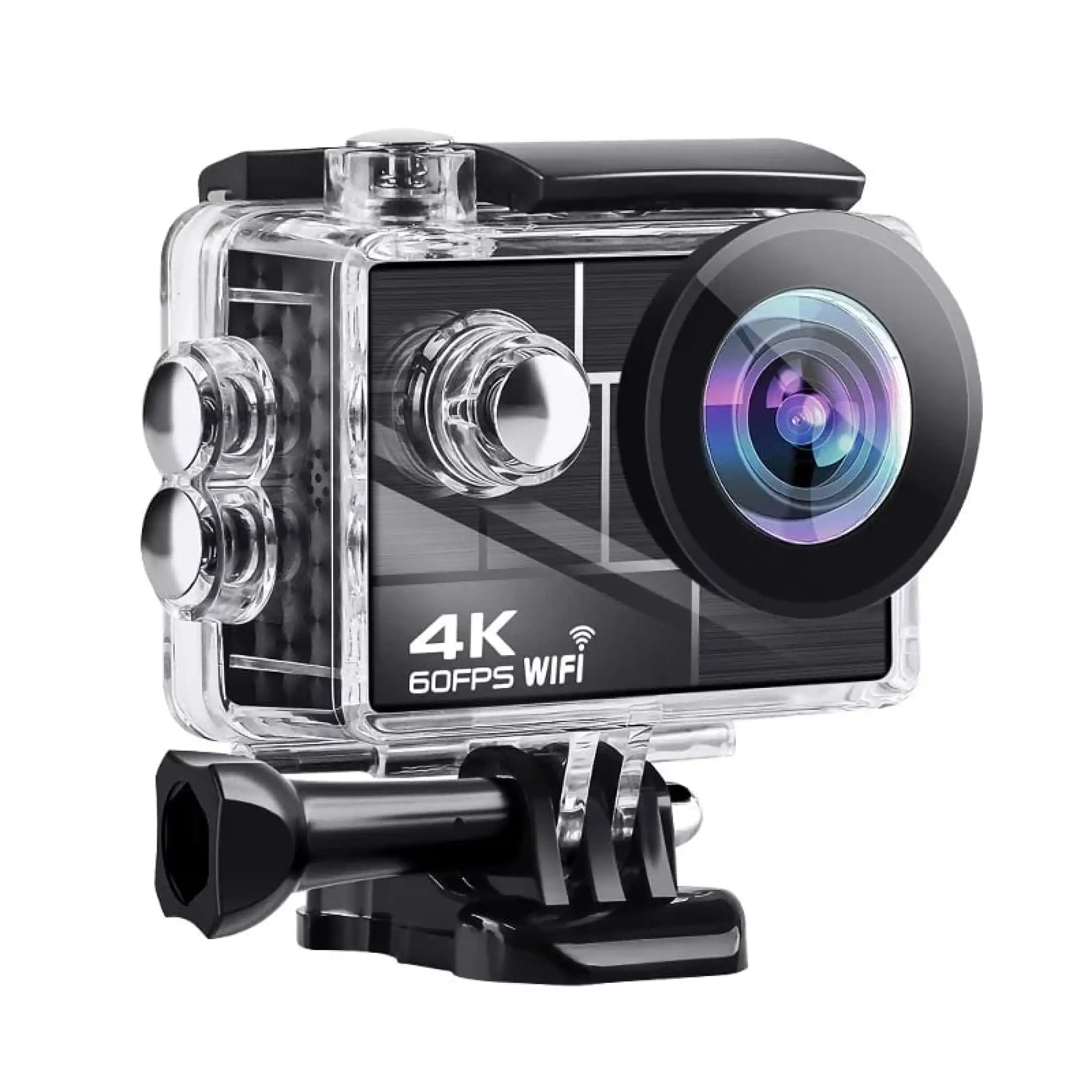 เกี่ยวกับ กล้องกันน้ำ 4K รุ่นใหม่ล่าสุด ถ่ายใต้น้ำ ชัดจริง 4Kแท้แน่นอน พร้อมรีโมท Sport camera Action camera 4K Ultra HD waterproof WIFI FREE Remote (ของแท้ 100%)- แบตอึดที่สุดถึง 1350