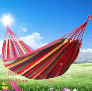 สินค้า LZP168 280X80CM เปลญวนผ้าใบแบบป้องกันโรลโอเวอร์ เปลญวนแคมป์ปิ้งกลางแจ้ง เปลญวนชิงช้าลายรุ้ง camping hammockสามารถเก็บเงินปลายทางได้