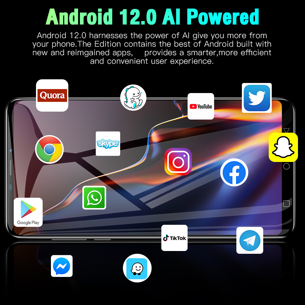 ภาพที่ให้รายละเอียดเกี่ยวกับ โทรคัพท์ Note 80 เครื่องใหม่ 6.7 นิ้วHD 5G Dual Sim smartphone(Ram16G + Rom512G)โทรศัพท์มือถือราคาถูก Android12.0 รองรับภาษาไทย ระบบนำทาง GPS มือถือแรงๆ เหมาะสำหรับ Facebook Line Yo