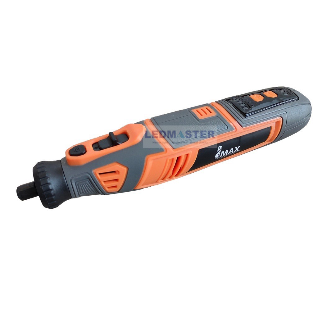 ชุดเครื่องเจียร์มินิไร้สาย IMAX V.22 IMMG-8V พิเศษ ฟังชั่นใหม่ ปุ่มถนอมการทำงานของมอเตอร์ ช่วยให้อายุการทำงานของตัวเครื่อง ยาวนานขึ้นกว่าเดิม