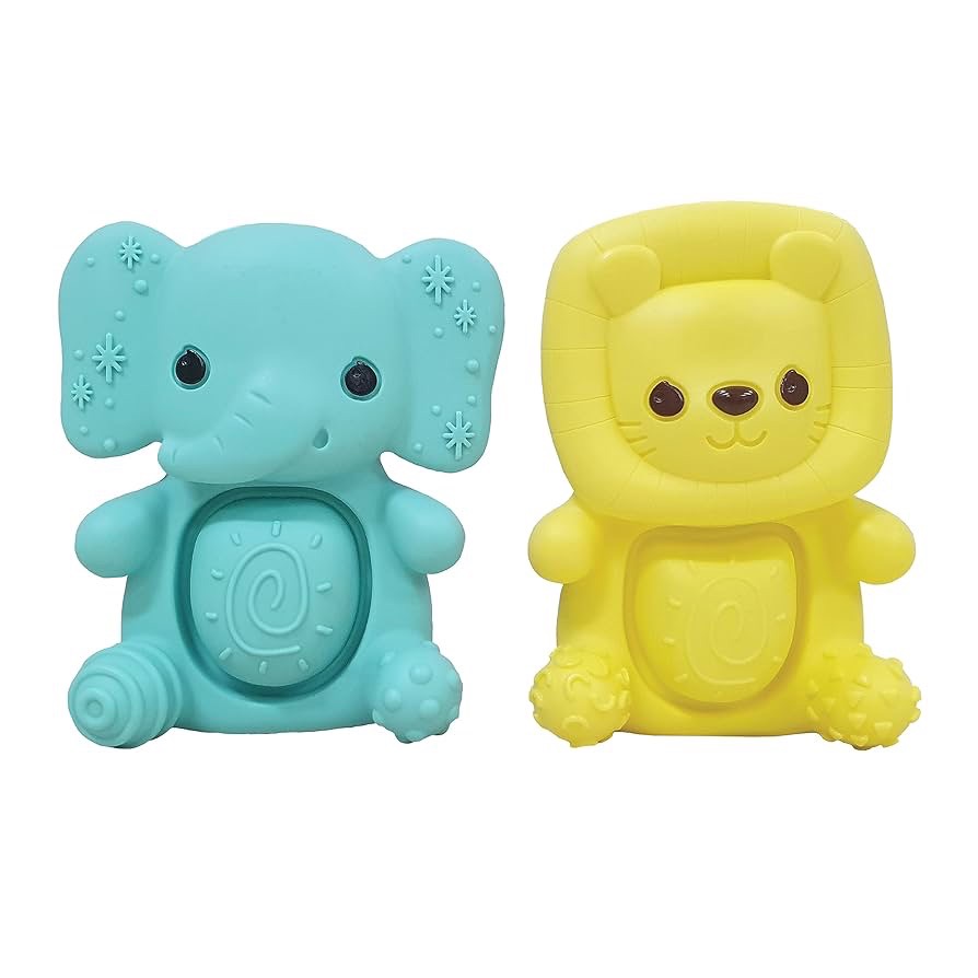 Infantino : Teethimal Pop Pals - Elephant and Lion Teether ราคา 590 บาท*ส่งฟรี