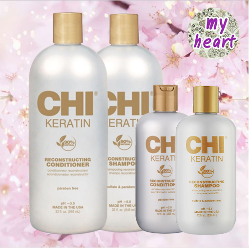 CHI Keratin Shampoo/Conditioner แชมพู ครีมนวดผม สำหรับผมแห้งเสีย ราคา 864 บาท*ส่งฟรี