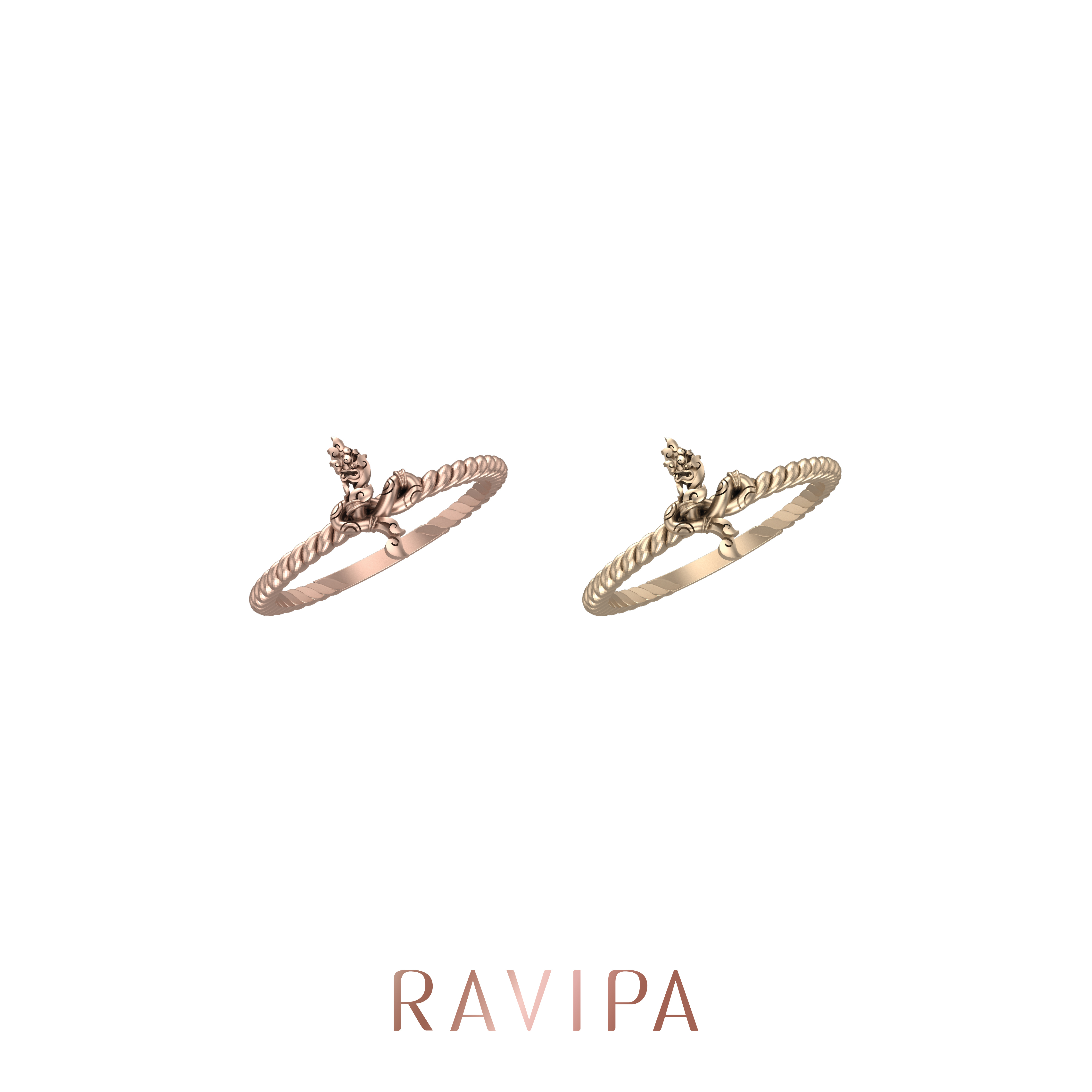 [Pre-Order] Ravipa | Naga Ring (Golden Gold) - Golden Dragon Ring ราคา 12,990 บาท*ส่งฟรี