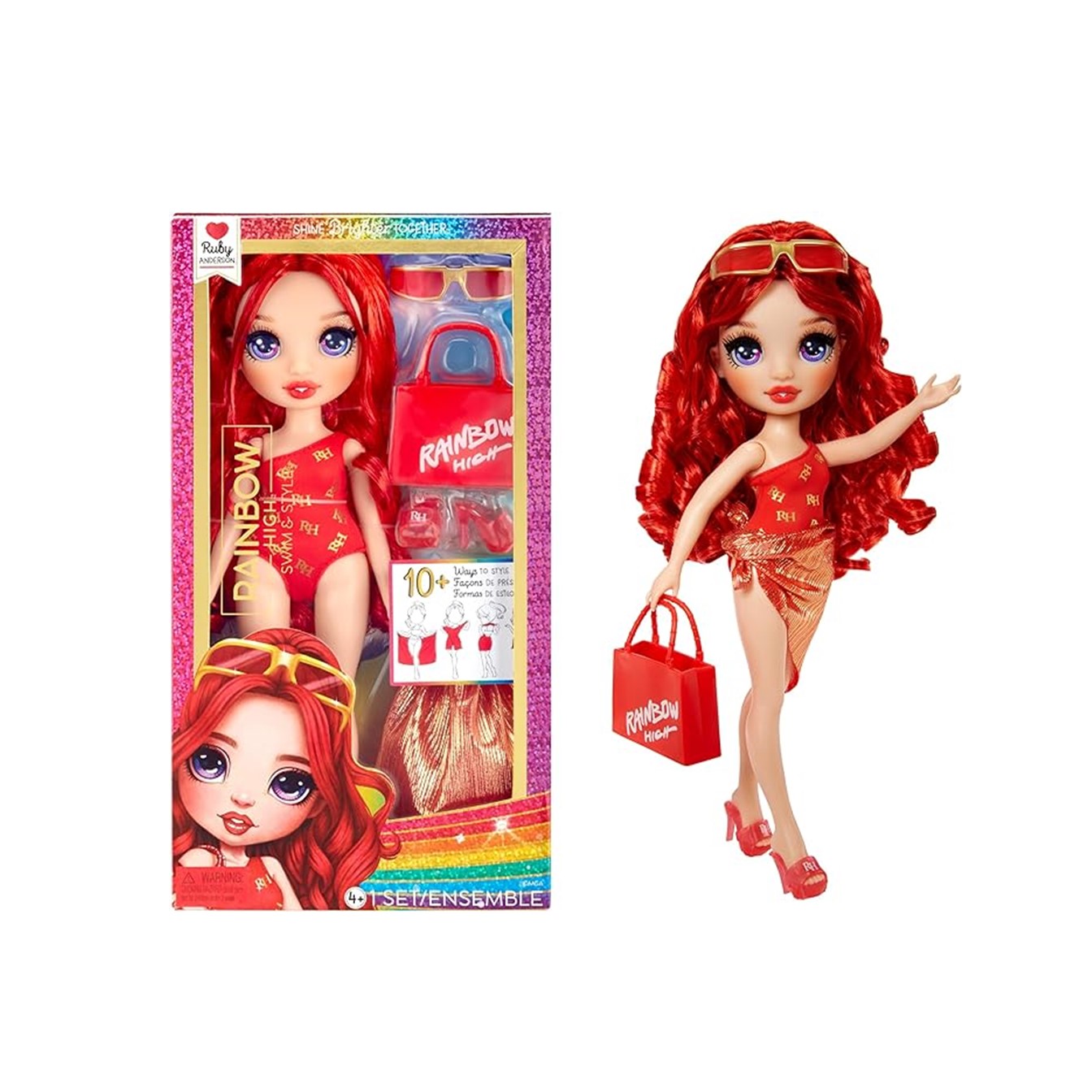 MGA(เอ็มจีเอ) Rainbow High Swim & Style Fashion Asst 1 Ruby (Red) รหัส RBH507277 ราคา 949 บาท*ส่งฟรี