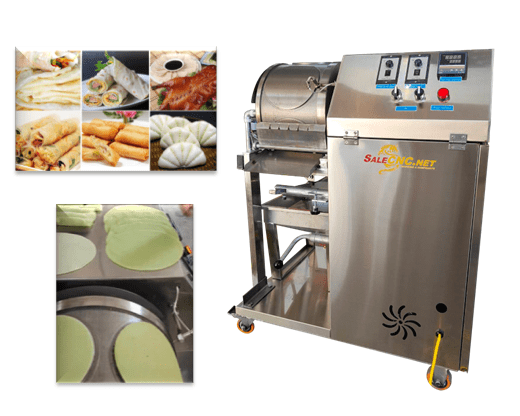 เครื่องทำแป้งขนมอัตโนมัติ สายไหม ทองม้วน โรตี ปอเปี๊ยะ อื่นๆ ราคา 109,000 บาท*ส่งฟรี