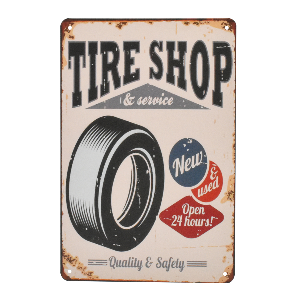 Signboard Tire Shop ราคา 240 บาท*ส่งฟรี