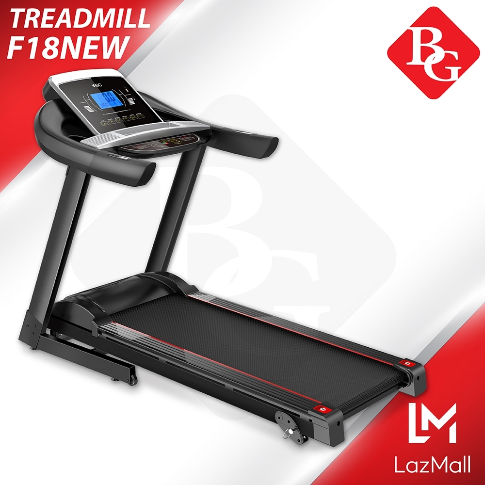 B&G ลู่วิ่งฟิตเนส ลู่วิ่ง ลู่วิ่งไฟฟ้า Treadmill สูงสุด 3 Hp รุ่น F18 New ปรับความชัน 3 ระดับแบบ manual มี Safety Key ป้องกันอันตรายจากการใช้งาน