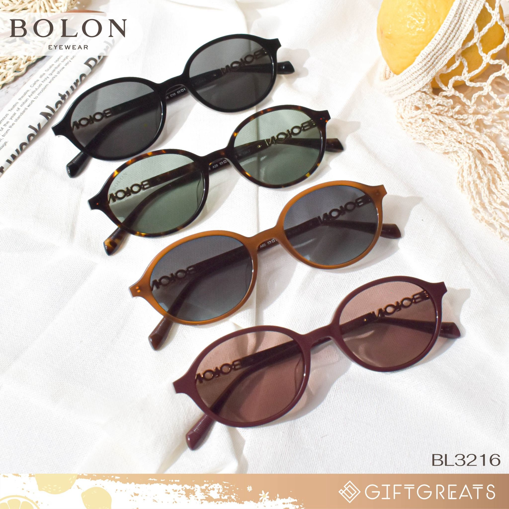 ทรงฮิต Y2K 🪩แว่นกันแดด BOLON Jakarta BL3216 - SS25 Bolon Eyewear sunglasses โบลอน giftgreats ราคา 3,900 บาท*ส่งฟรี