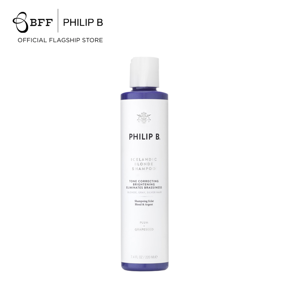 Philip B. - Icelandic Blonde Shampoo (แชมพูสำหรับผมทำสี, ฟอกสีผม, ผมบลอนด์, บำรุงผม, ผมเงางาม, ผมหงอก) ราคา 7,450 บาท*ส่งฟรี