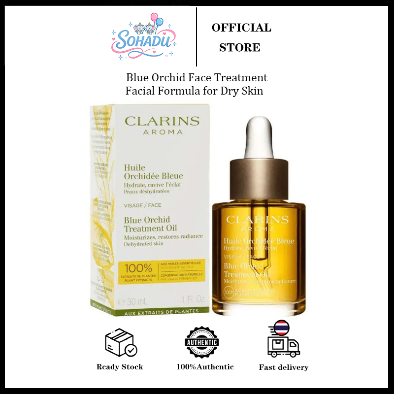 Clarins Blue Orchid Face Treatment Oil 30ml Clarins Facial Oil, Facial Oil, Moisturizer, Facial Skin Care for All Skin Types. ราคา 1,266 บาท*ส่งฟรี