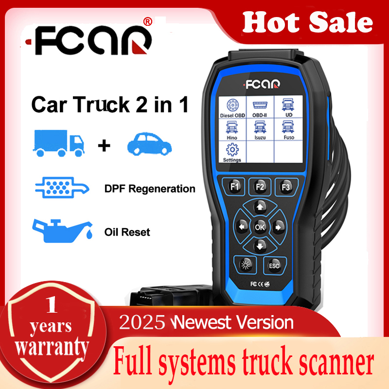 [FCAR F506 Pro HD Heavy Duty Truck Excavator Full System Diagnostic Scanner for Isuzu/UD/Hino/Fuso with Oil/DPF Reset HOBD Diesel Truck Gasoline Car 2 in 1 Scanner for Pickup/Bus 24v Commercial Vehicles OBD2 Professional Diagnostic Tool Auto Repair Tool A ราคา 6,960 บาท*ส่งฟรี