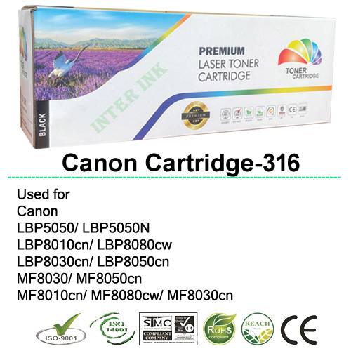 หมึกเลเซอร์ Canon MF8030/ MF8040 /MF8050cn/ MF8010cn/ MF8080cw (Cartridge-316) สีดำ Color Box - ยี่ห้อ Color Box ราคา 300 บาท*ส่งฟรี