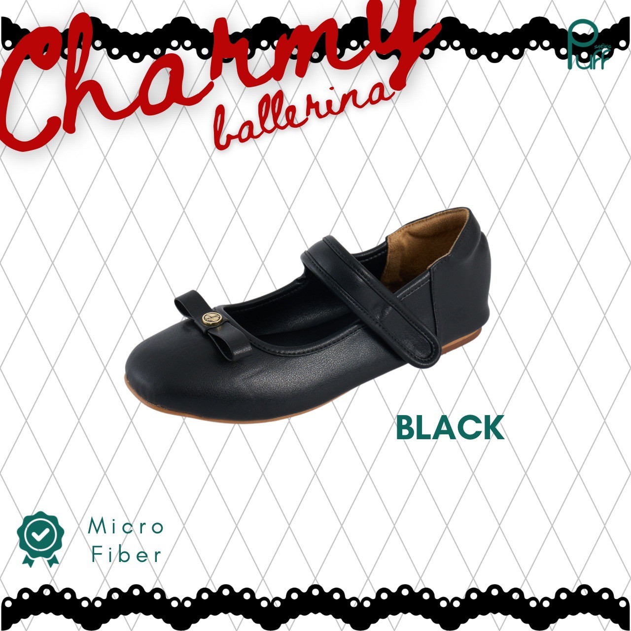 PUFFSHOES.OFFICIAL : CHARMY BALLERINA FLAT ราคา 1,990 บาท*ส่งฟรี