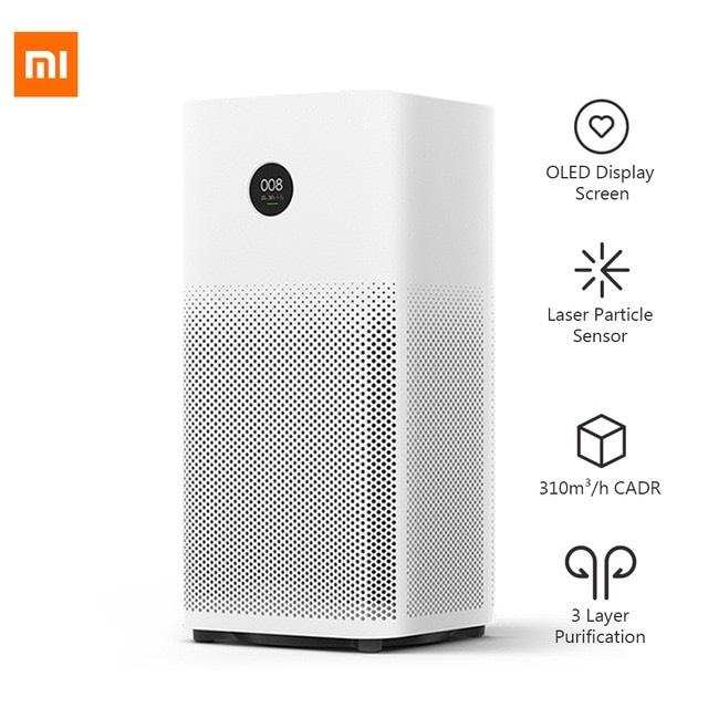 IP SHOP เครื่องฟอกอากาศภายในบ้าน Xiaomi Mi Air Purifier 2S ควบคุมควันฝุ่นทำความสะอาดกลิ่น With PM 2.5 Detector APP Control ของแท้ 100%