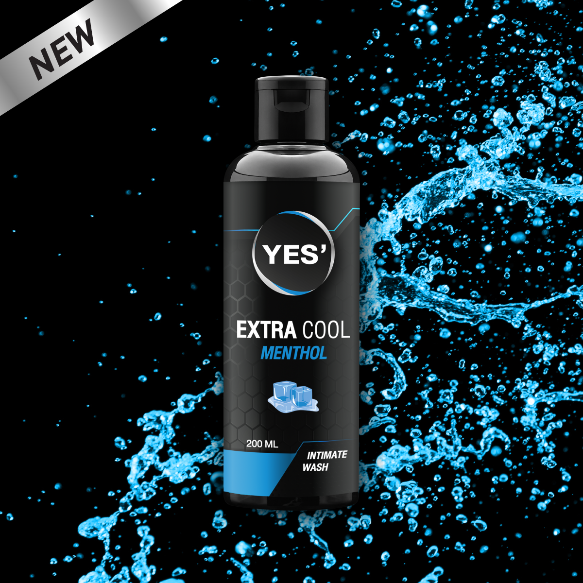 YES' Intimate Wash ผลิตภัณฑ์ทำความสะอาดจุดซ่อนเร้น Extra Cool Menthol สูตรเย็นสุดขั้วถึงใจ 200ml