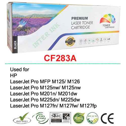 Hp Laserjet Pro Mfp M125/ M126/ M127Fn/ M127Fw/ M127Fp/ M125Nw/ M125Rnw/ M201N/ M201Dw (Cf283A) 1.5K Compatible Toner Cartridge ราคา 200 บาท*ส่งฟรี