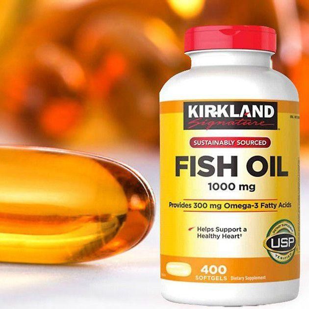 ข้อมูลเกี่ยวกับ Kirkland Fish oil 400 เม็ด น้ำมันปลา DHA EPA จากอเมริกา