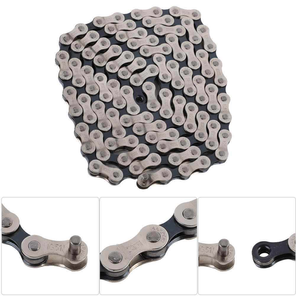 ข้อมูลเพิ่มเติมของ 【Sale】IG51 6/7/8/18/21/24 Speed ​​Bicycle Steel Chains Folding Bike MTB Cycling Chains