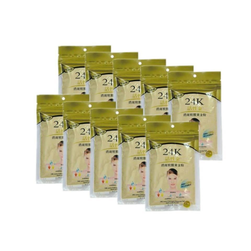 ผงมาร์คหน้าทองคำ 24K 50g.(แพ็ก 10 ซอง)